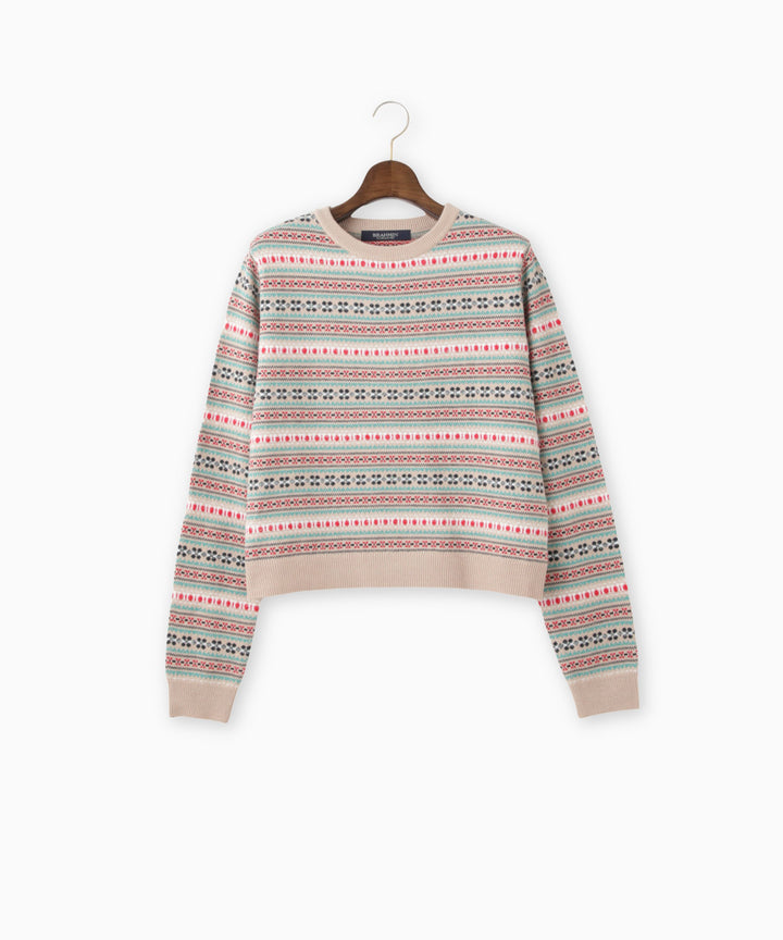 ポップカラーフェアアイルショートニット