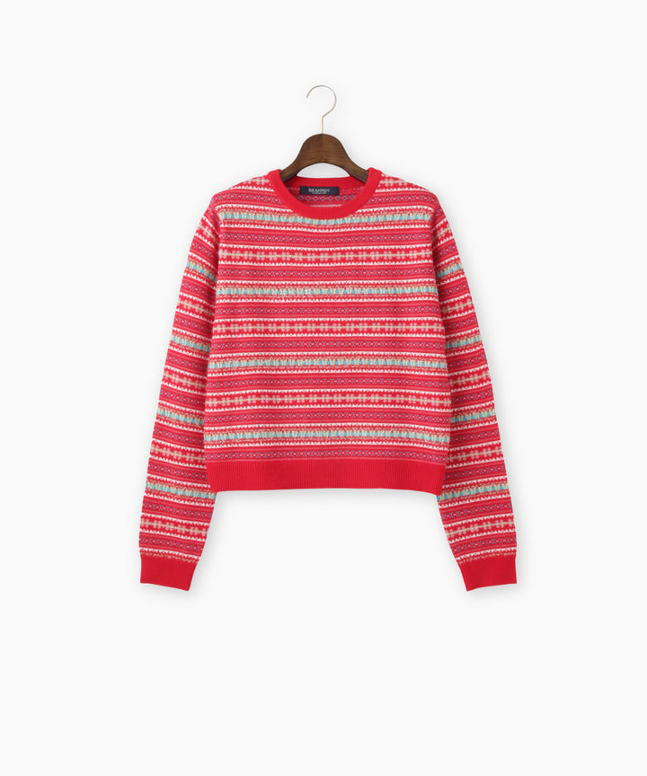 ポップカラーフェアアイルショートニット