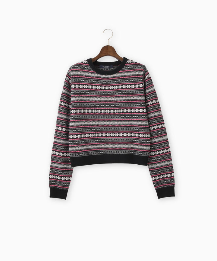 ポップカラーフェアアイルショートニット