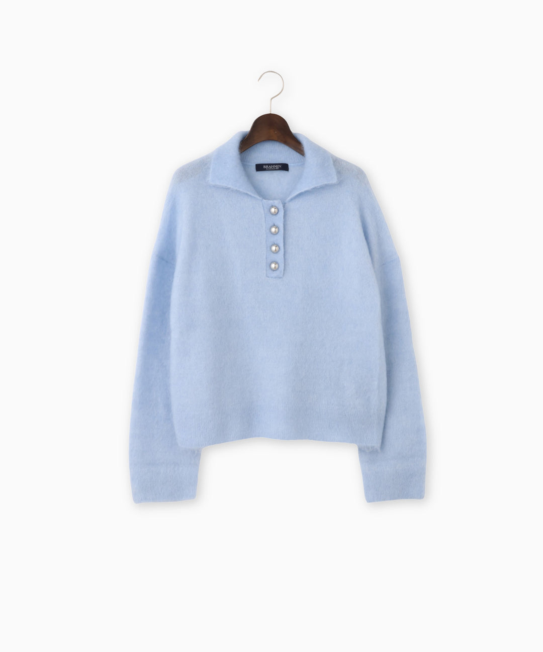 襟付きリラックスプルオーバー