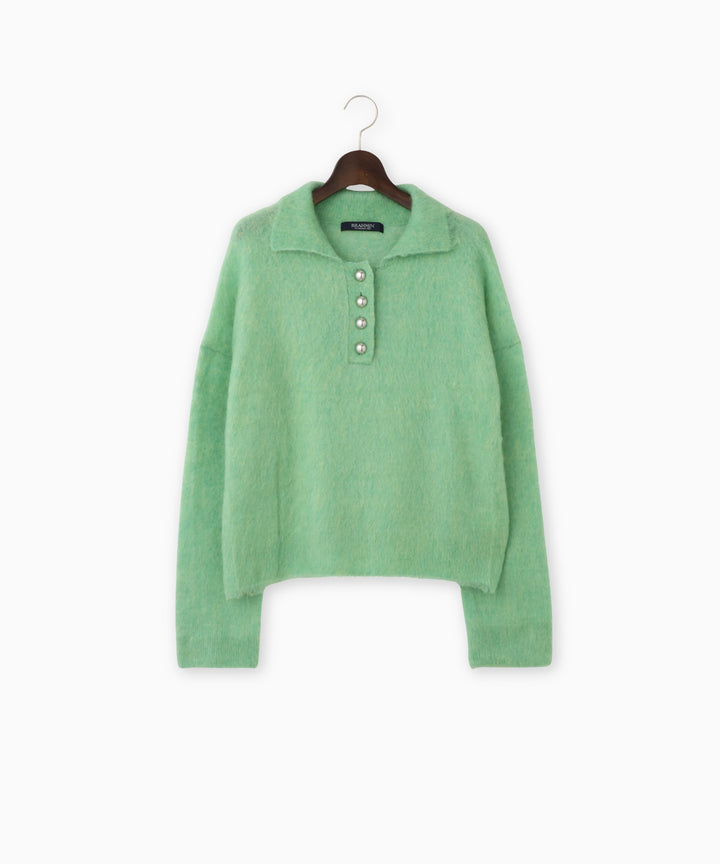 襟付きリラックスプルオーバー