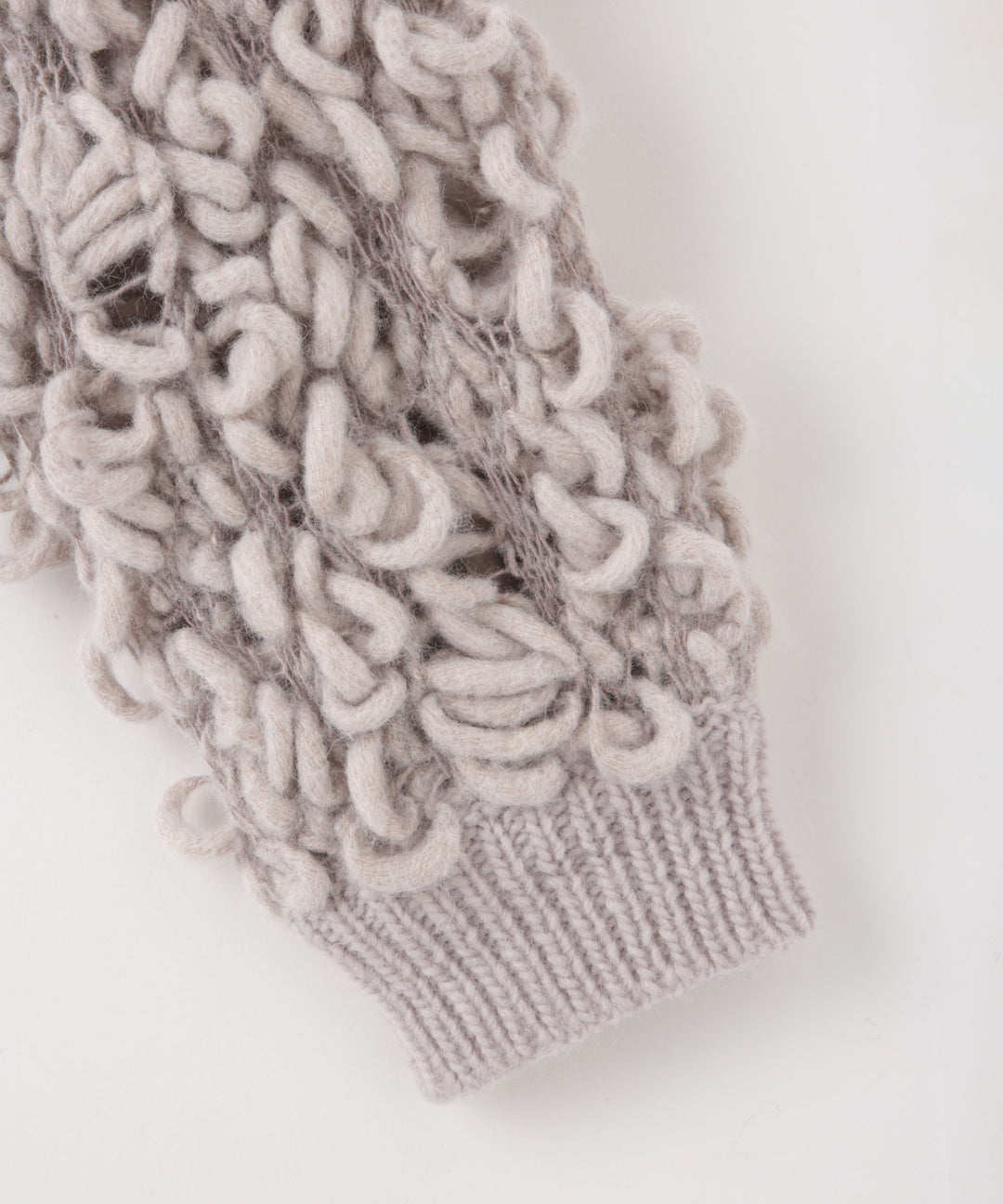 ハンドニットボリュームショートカーディガン