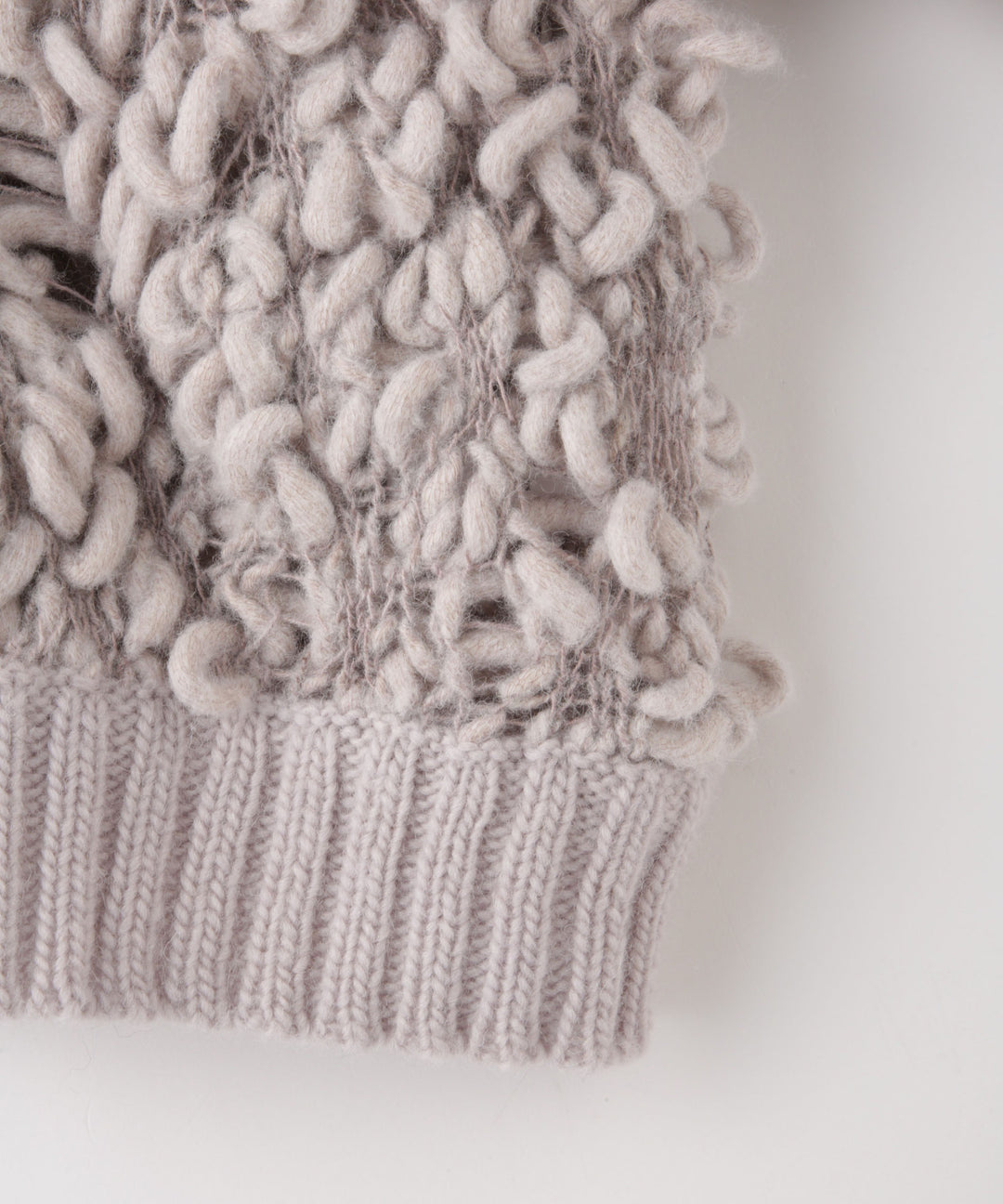 ハンドニットボリュームショートカーディガン