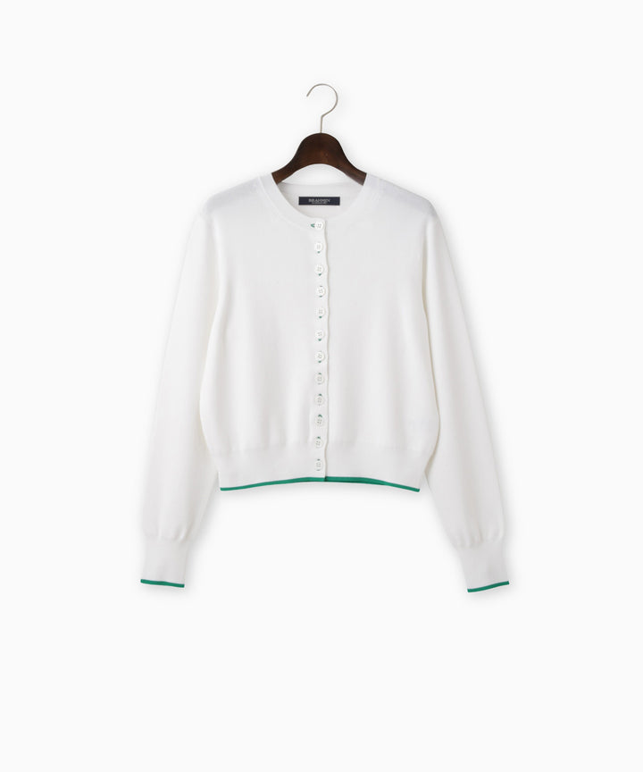 配色ニットカーディガン