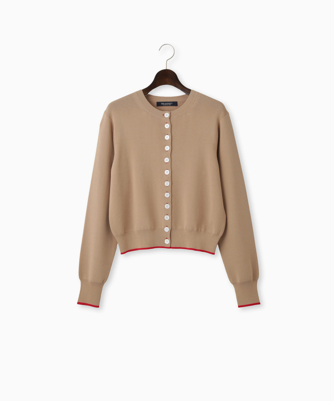 配色ニットカーディガン