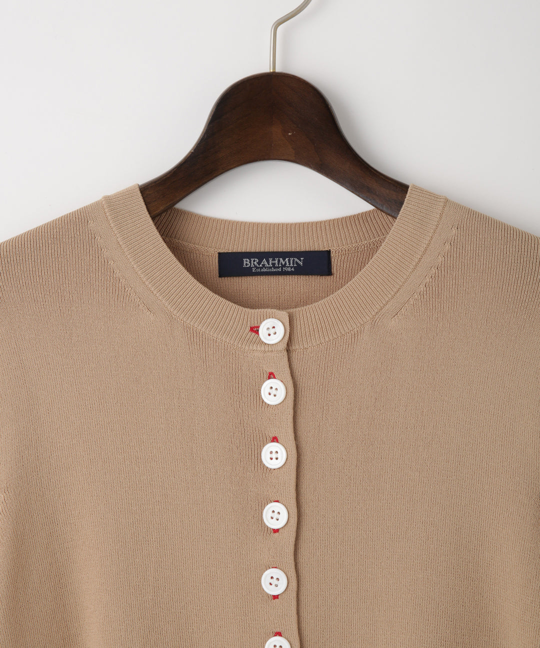 配色ニットカーディガン