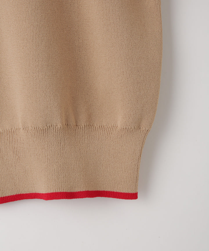 配色ニットカーディガン