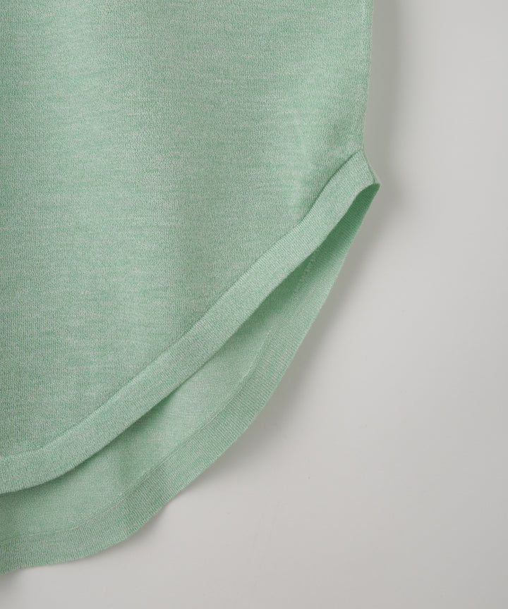 シャツテールニット