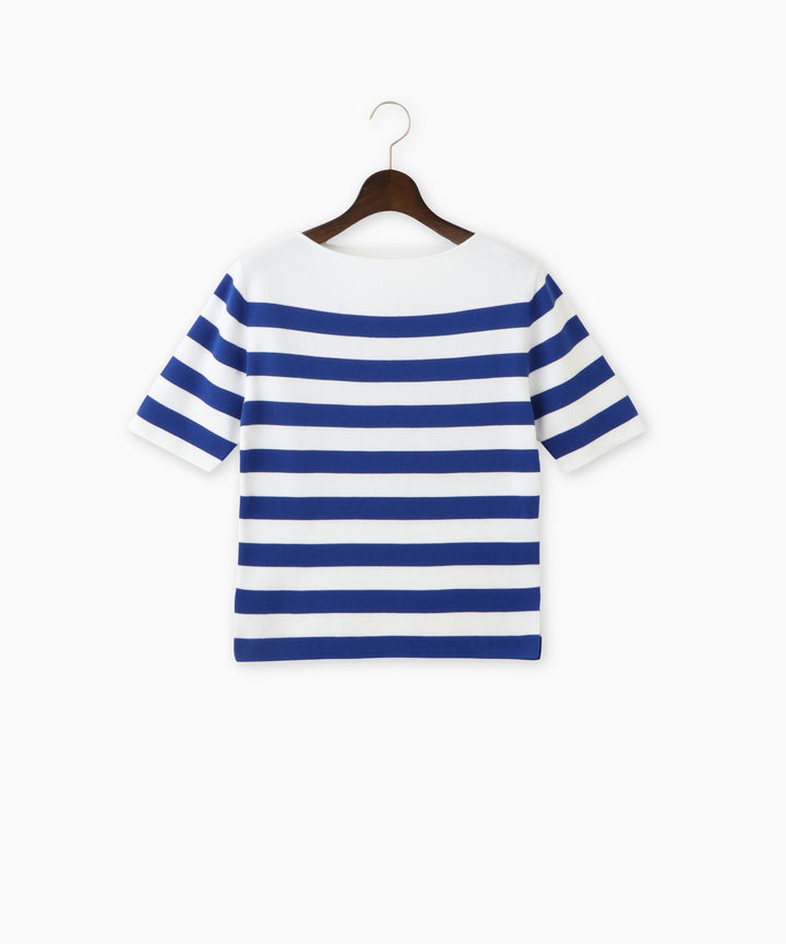 ボートネックボーダーニット