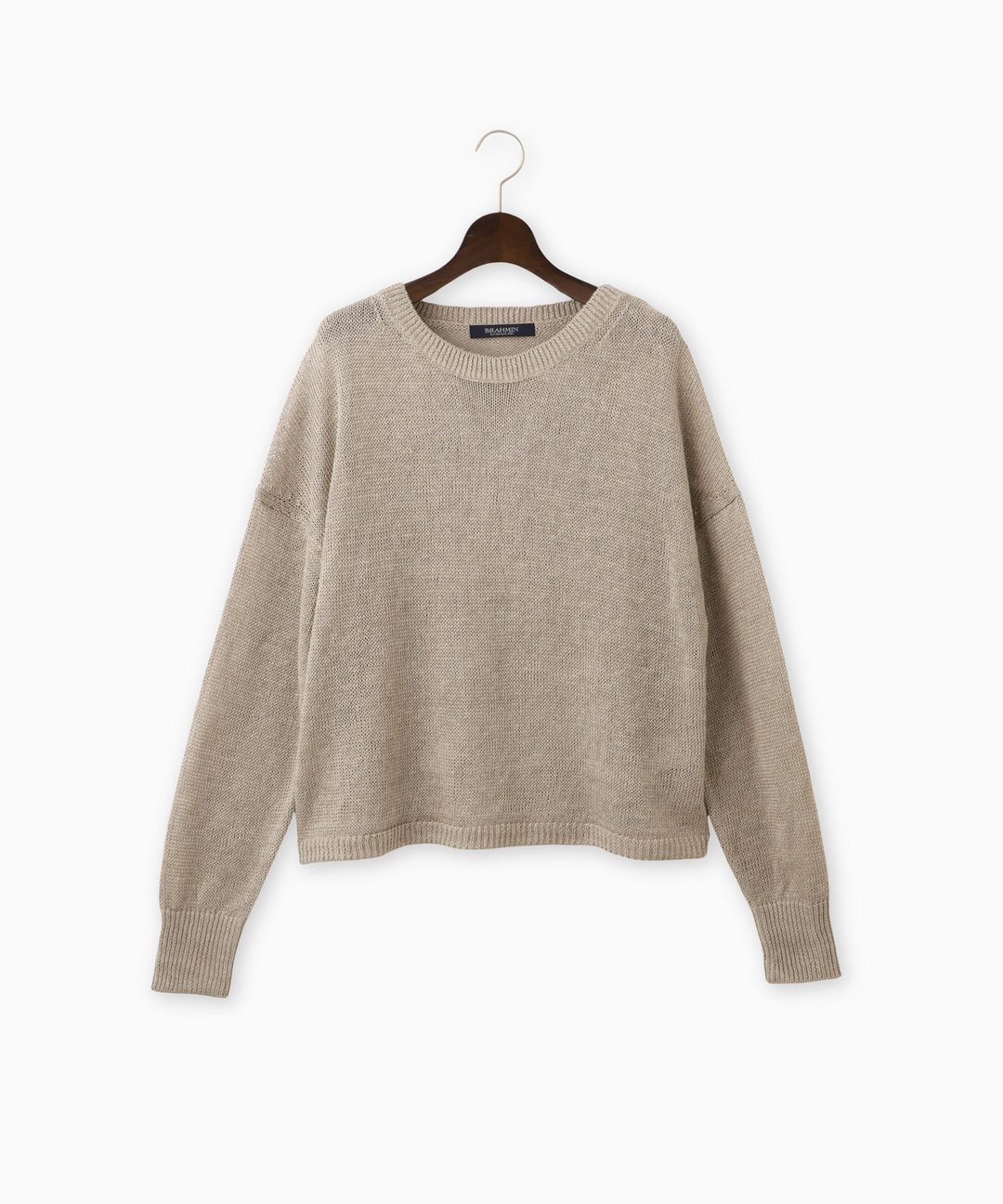 リネンプルオーバーニット