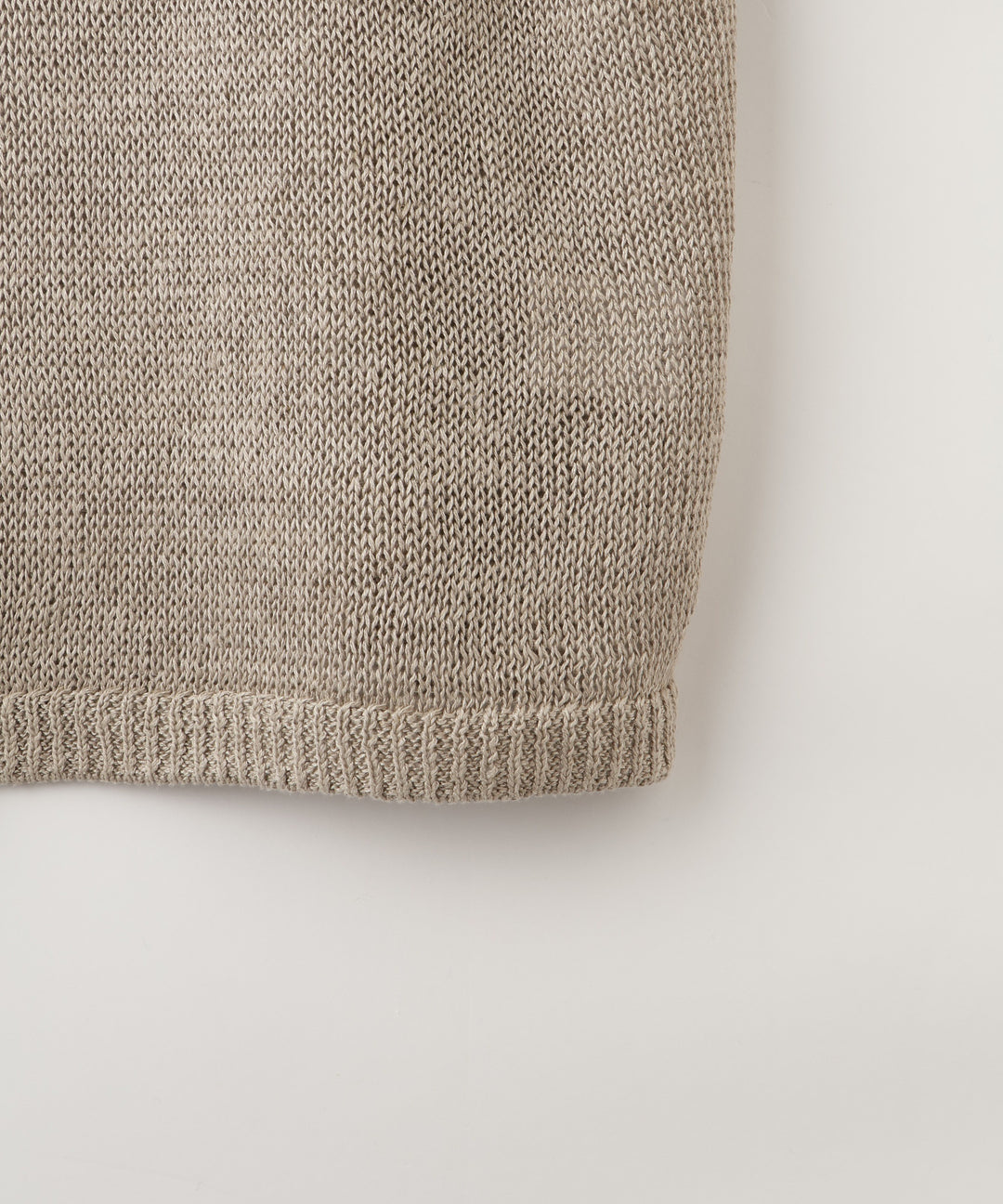 リネンプルオーバーニット