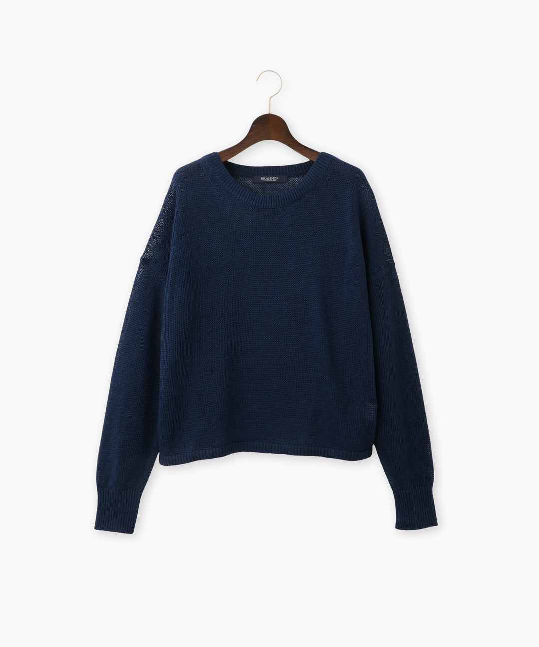 リネンプルオーバーニット