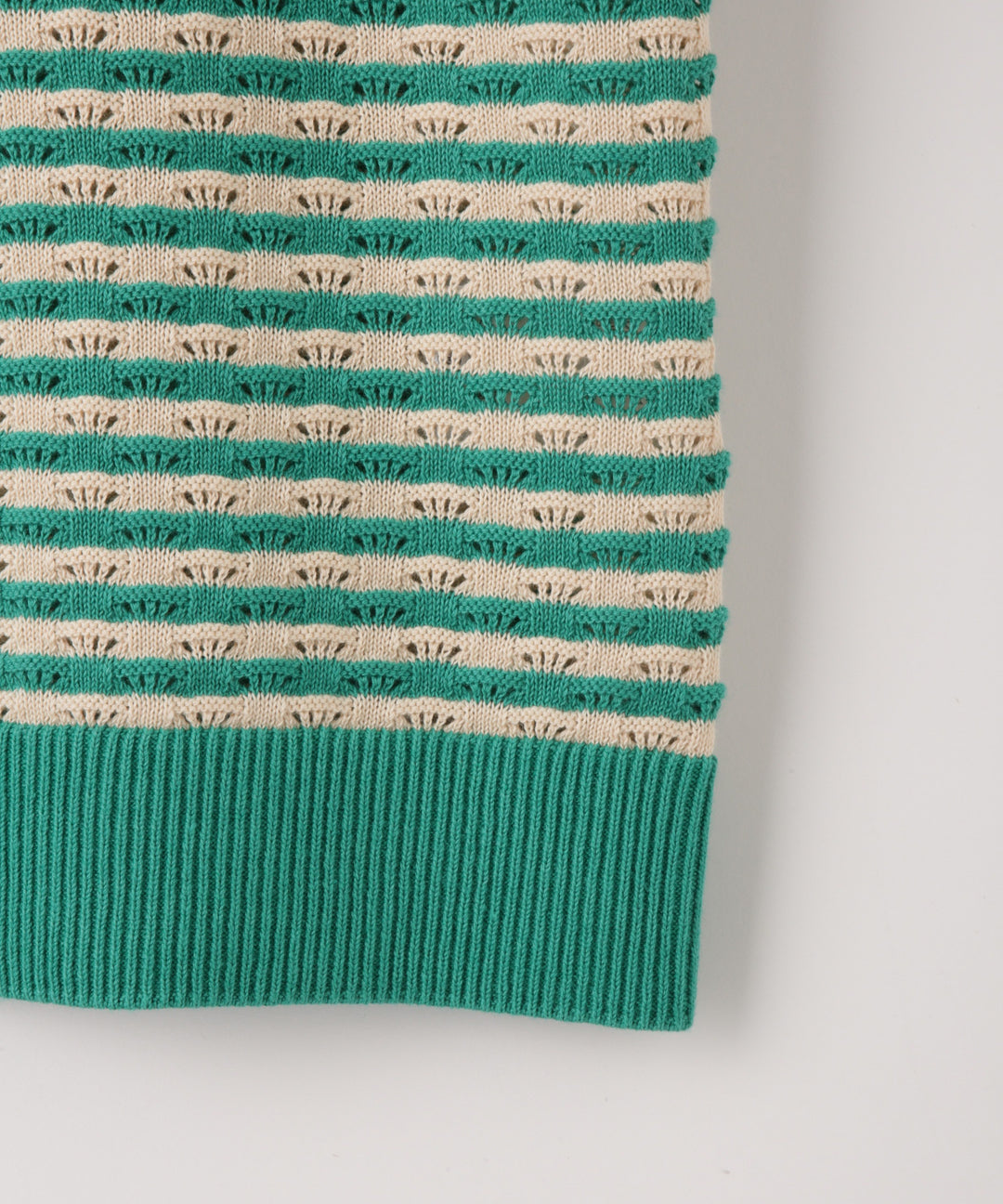 ボーダーハーフスリーブプルオーバー