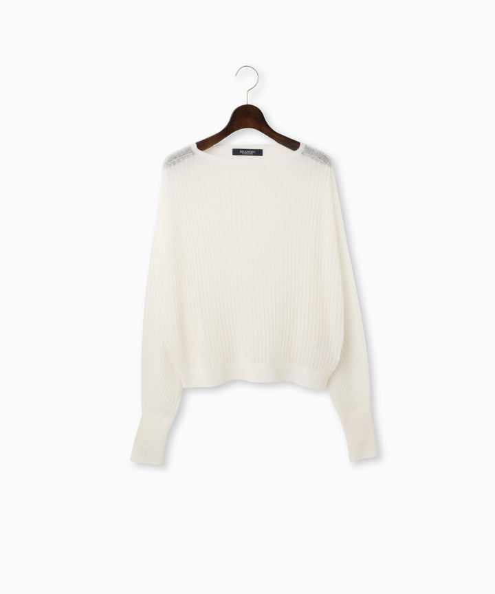 カシミヤブレンドシアーニット