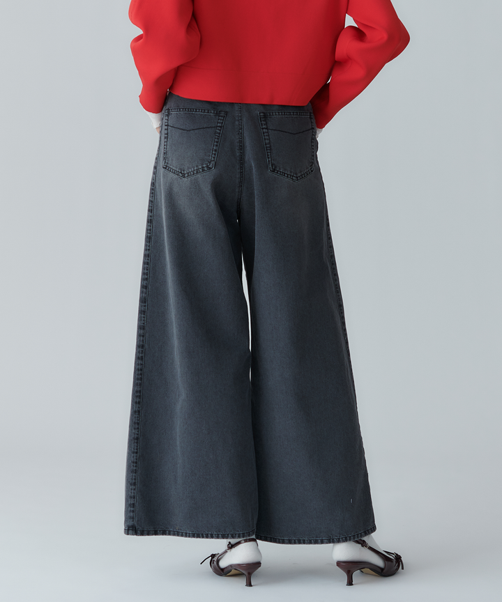 ワイドシルエットデニムパンツ