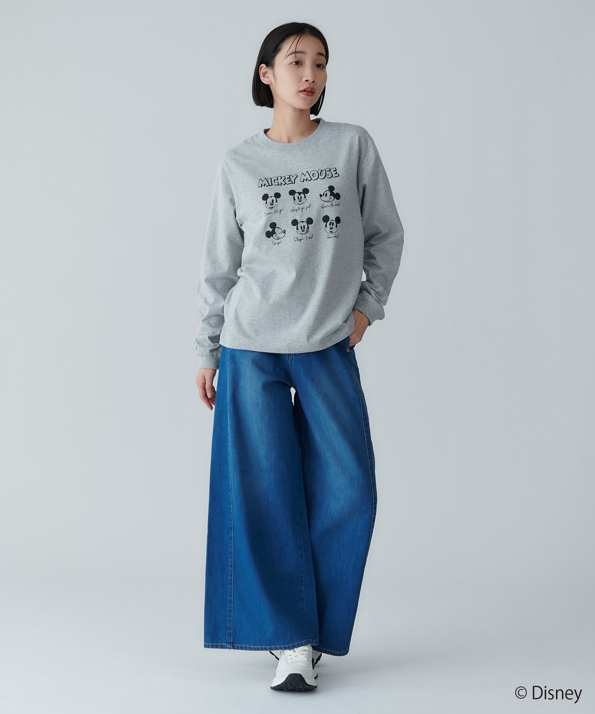 Disney(ディズニー)ミッキーデザインロンT – FACE SANS FARD Disney(ディズニー)ミッキーデザインロンT – FACE SANS FARD
