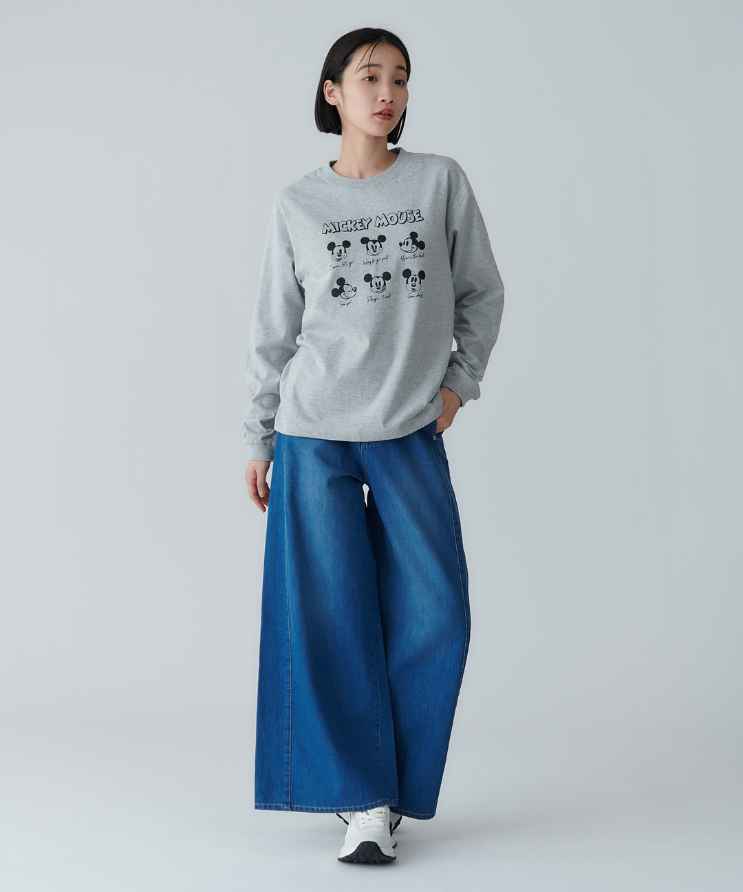 ワイドシルエットデニムパンツ