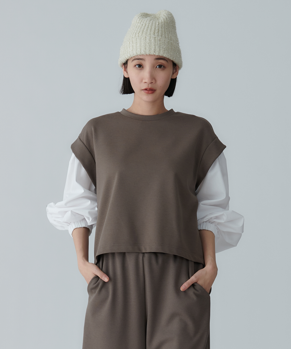 モデル H：165cm / 38 / モカブラウン