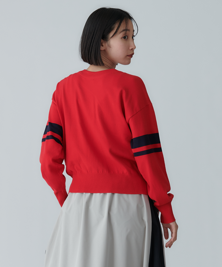 ロゴジャガードニット