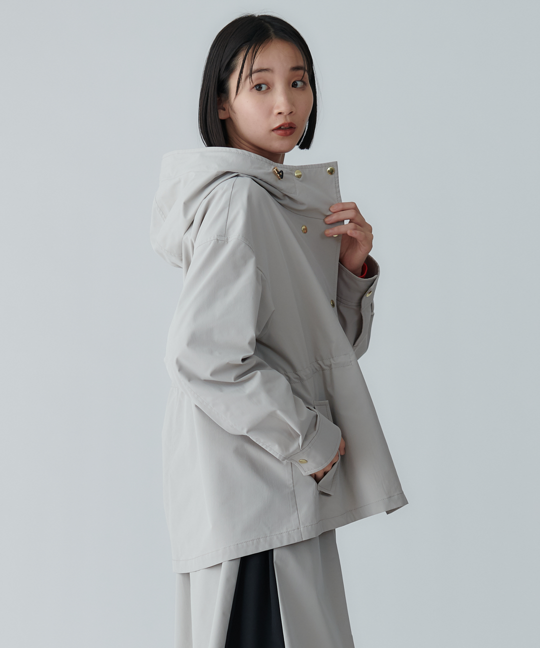 フード付きマウンテンパーカー