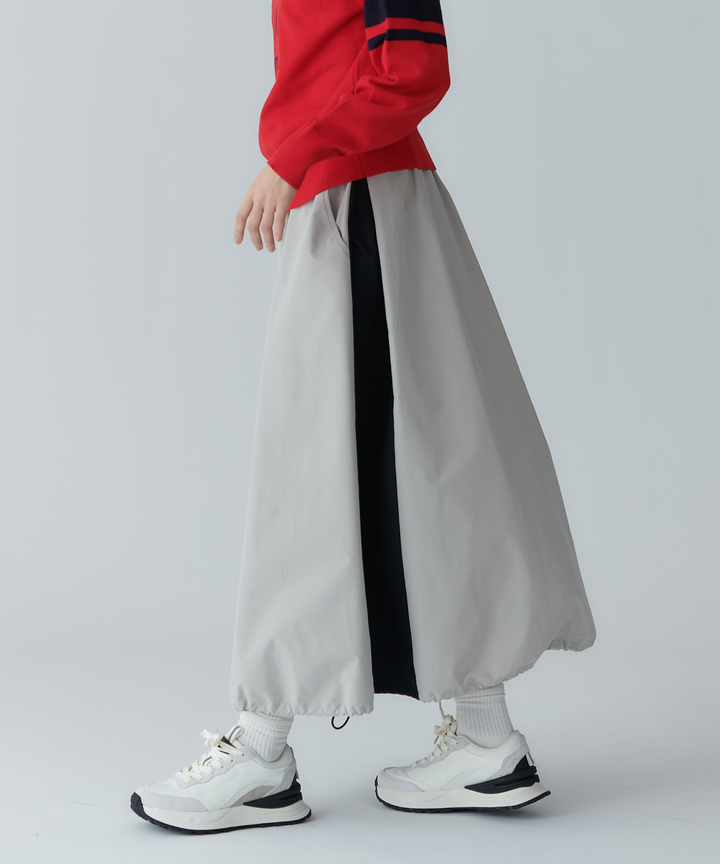 サイドバイカラースカート