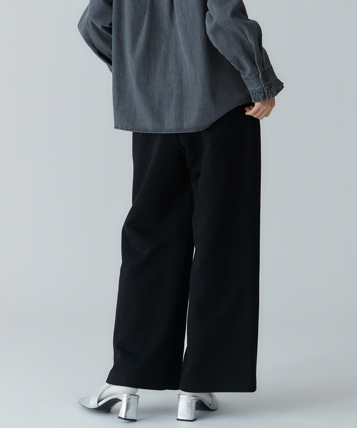 ピンタックスウェットパンツ