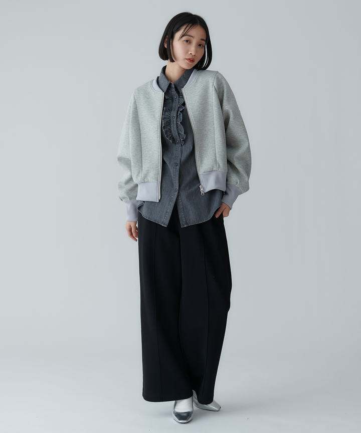 バックロゴカーディガン
