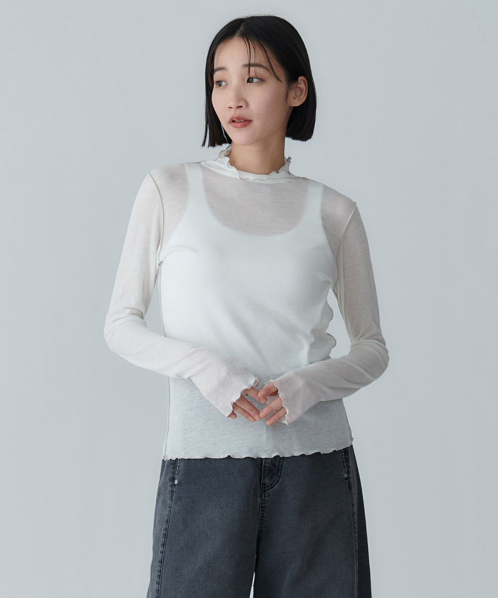 モデル H：165cm / 38 / ホワイト