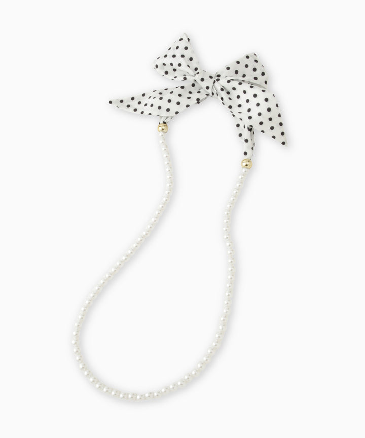 ボーダースカーフ＆パールセット