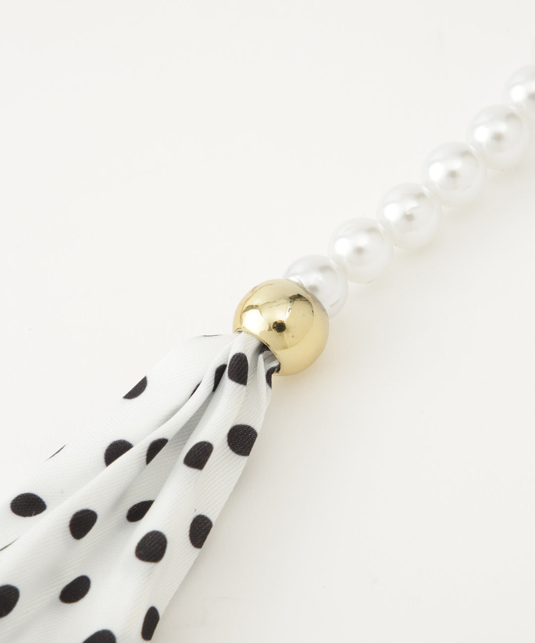 ボーダースカーフ＆パールセット