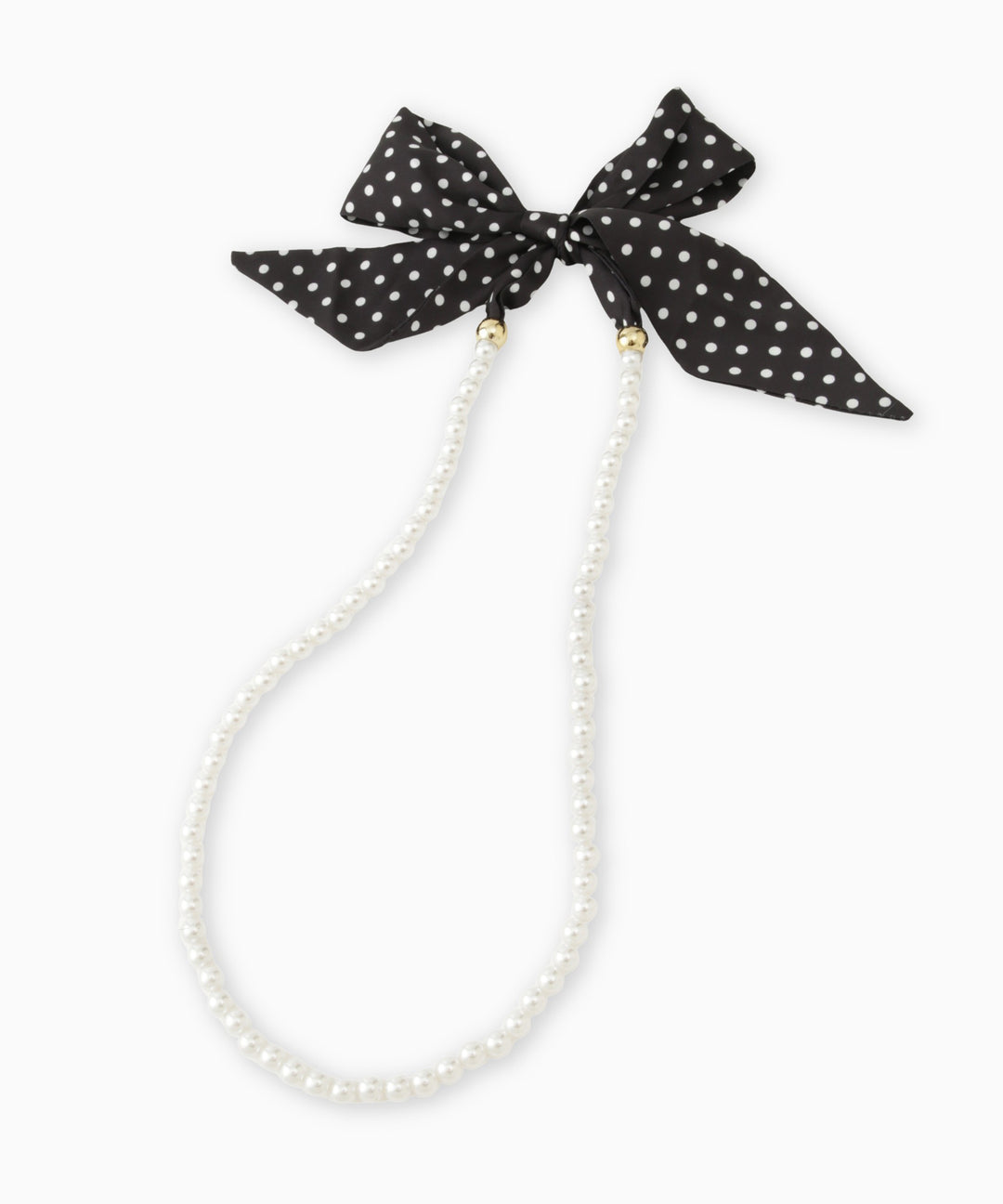 ボーダースカーフ＆パールセット