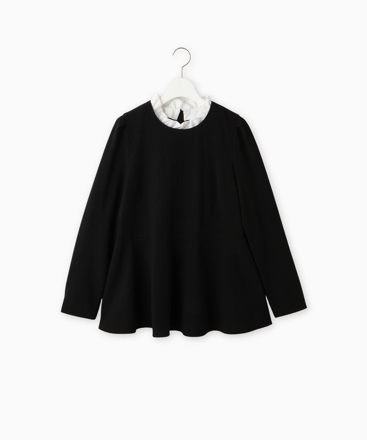 サッカーフリルカラーブラウス