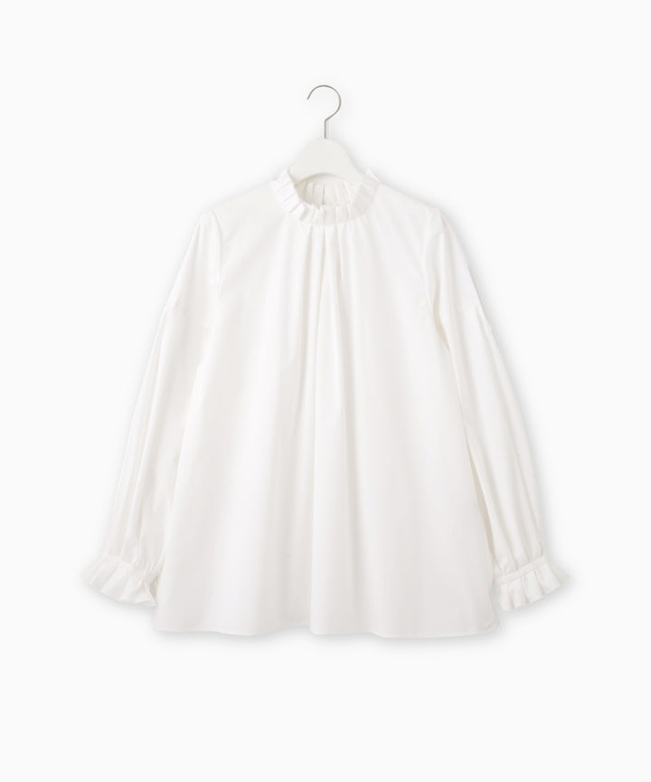 フリルスタンドバックリボンブラウス