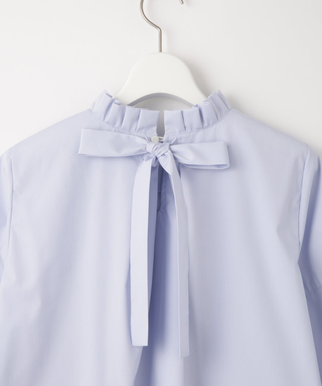 フリルスタンドバックリボンブラウス