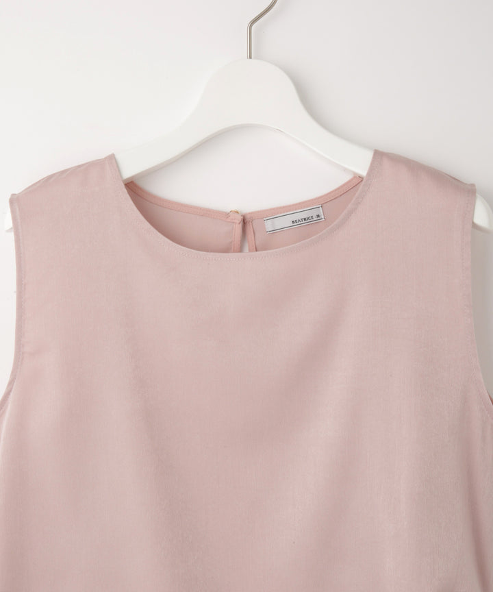 サテンタンクトップ