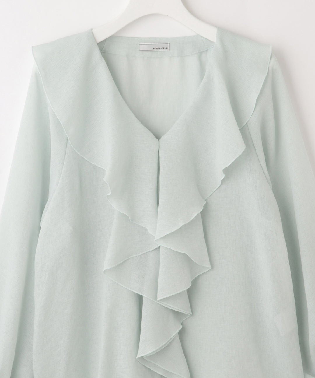 ビッグカラーフリルブラウス