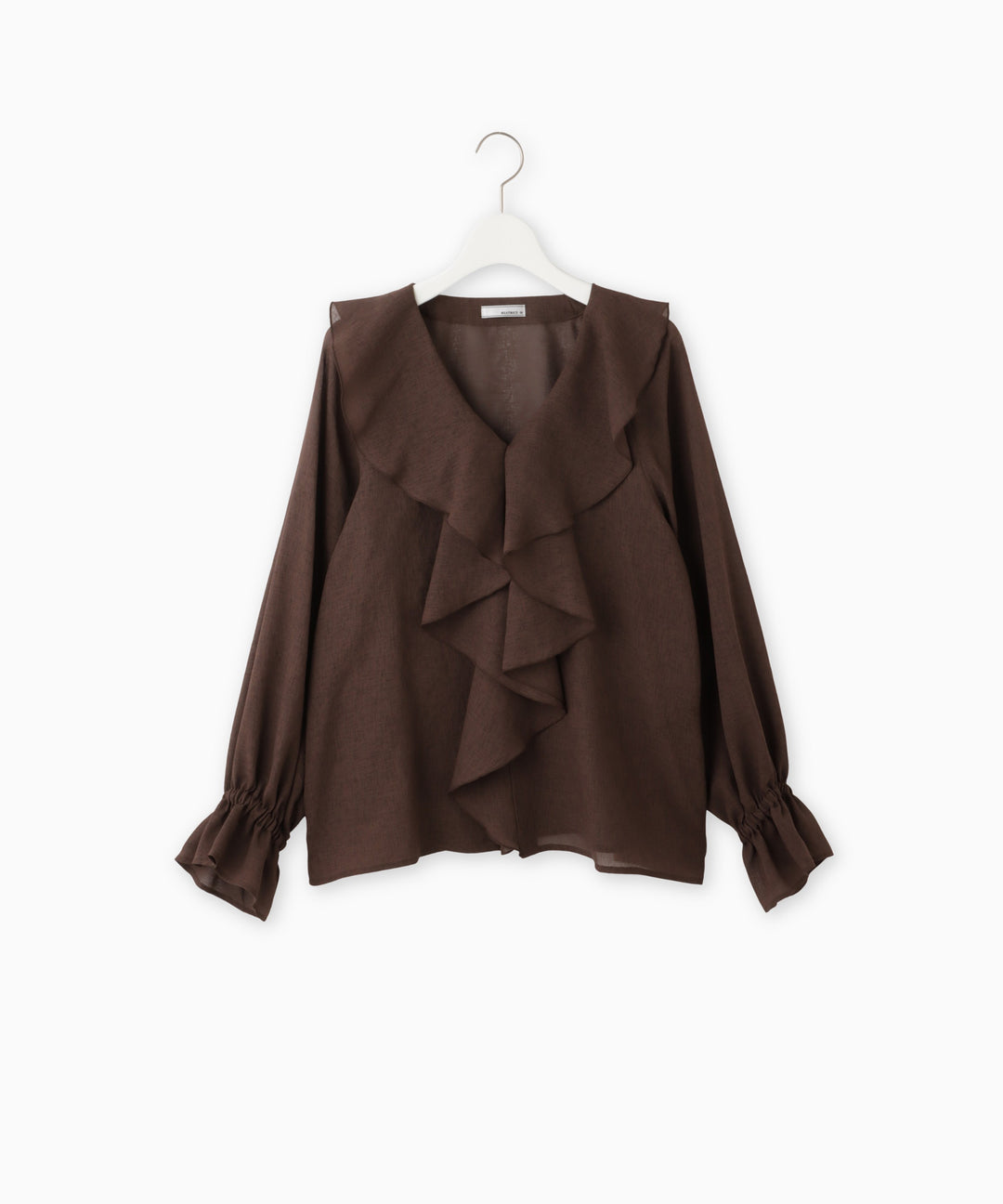 ビッグカラーフリルブラウス