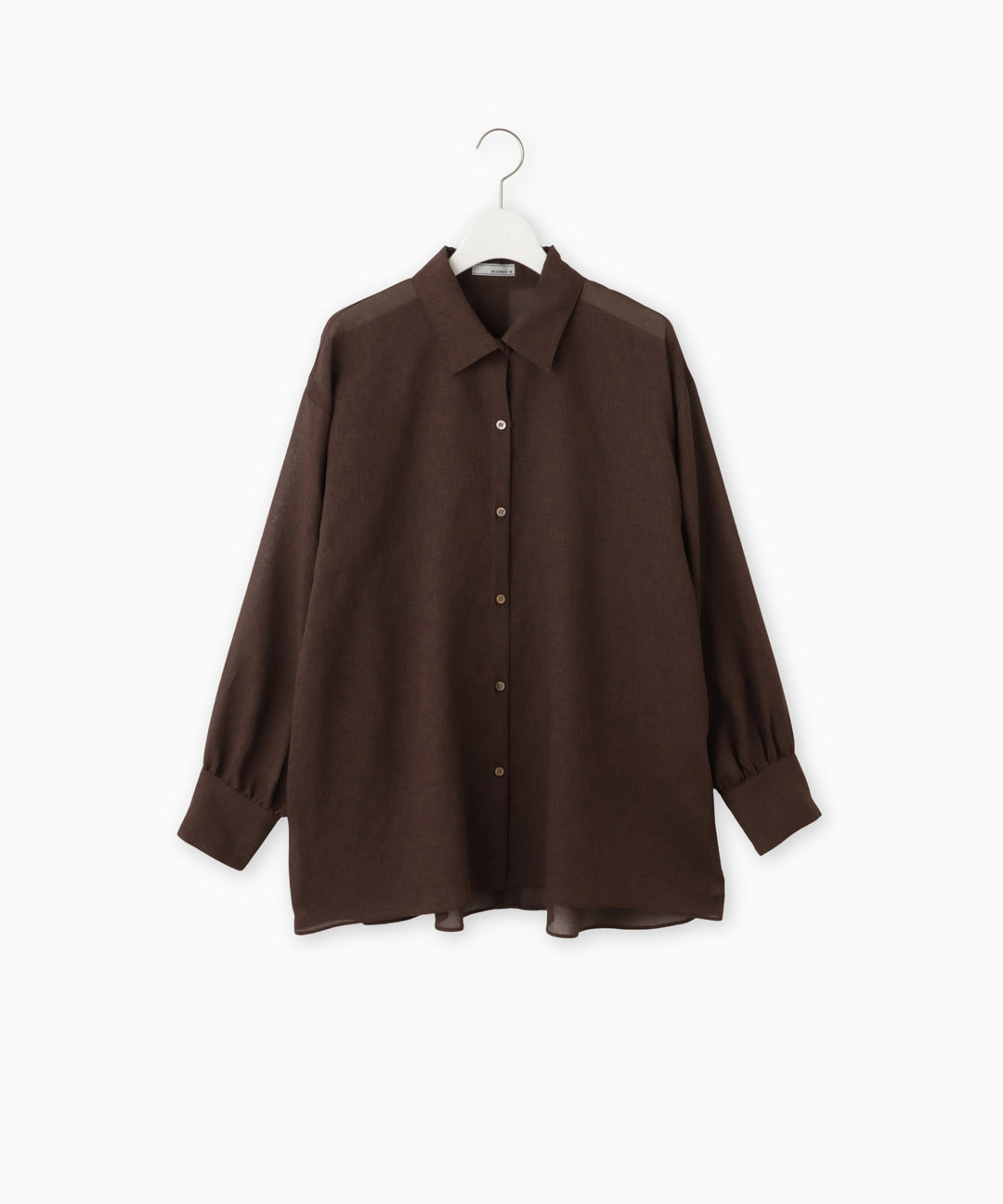 バックリボンシアーシャツ