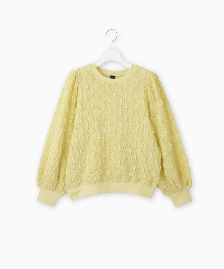 Fringe Cut Jacquard Top