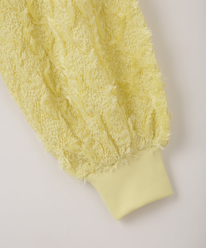 Fringe Cut Jacquard Top