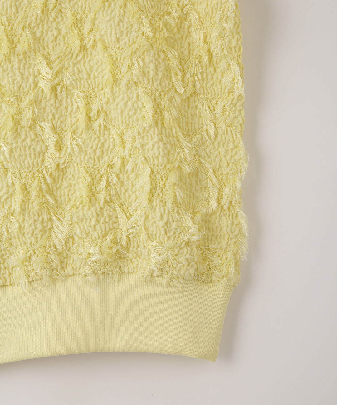 Fringe Cut Jacquard Top