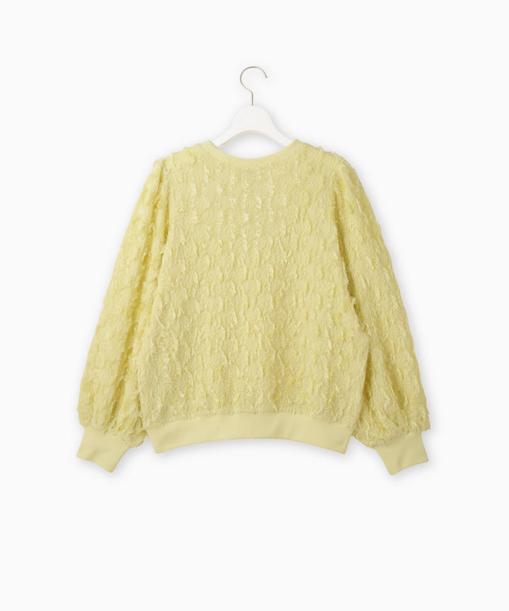 Fringe Cut Jacquard Top