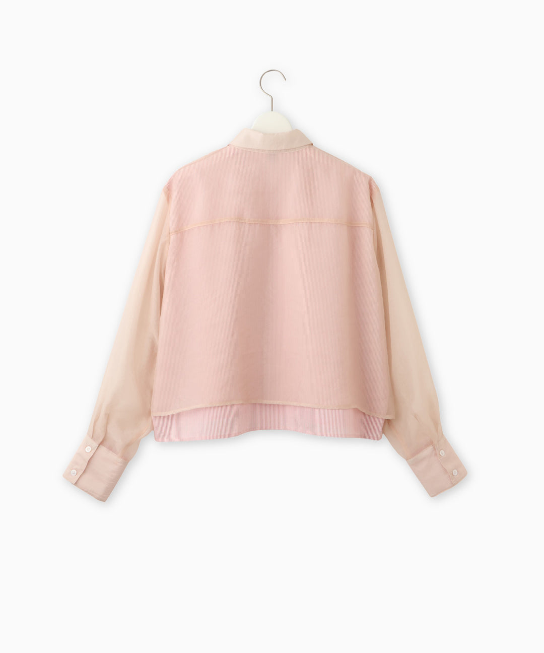 シアーレイヤードストライプシャツ