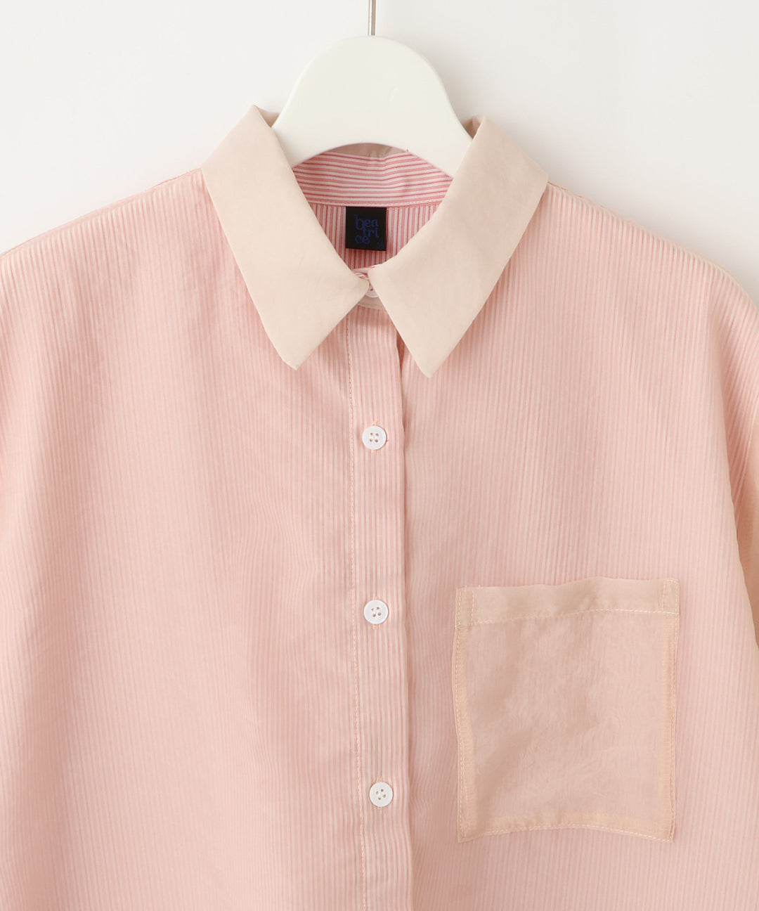 シアーレイヤードストライプシャツ