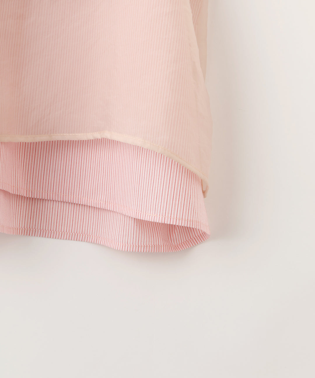 シアーレイヤードストライプシャツ