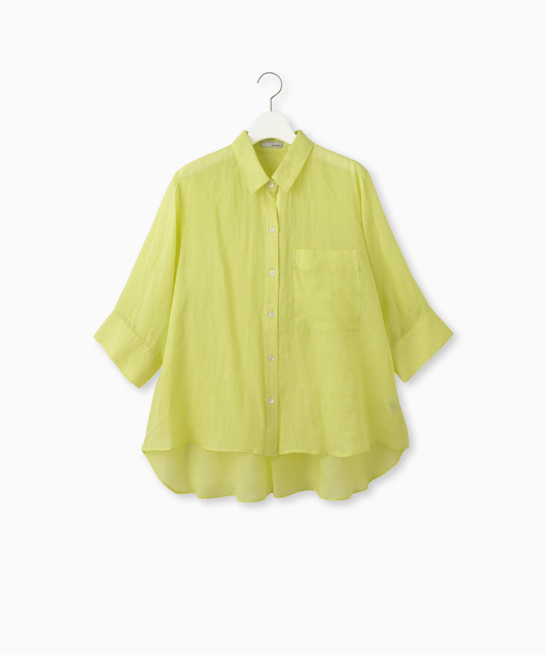 Oversized sheer shirt