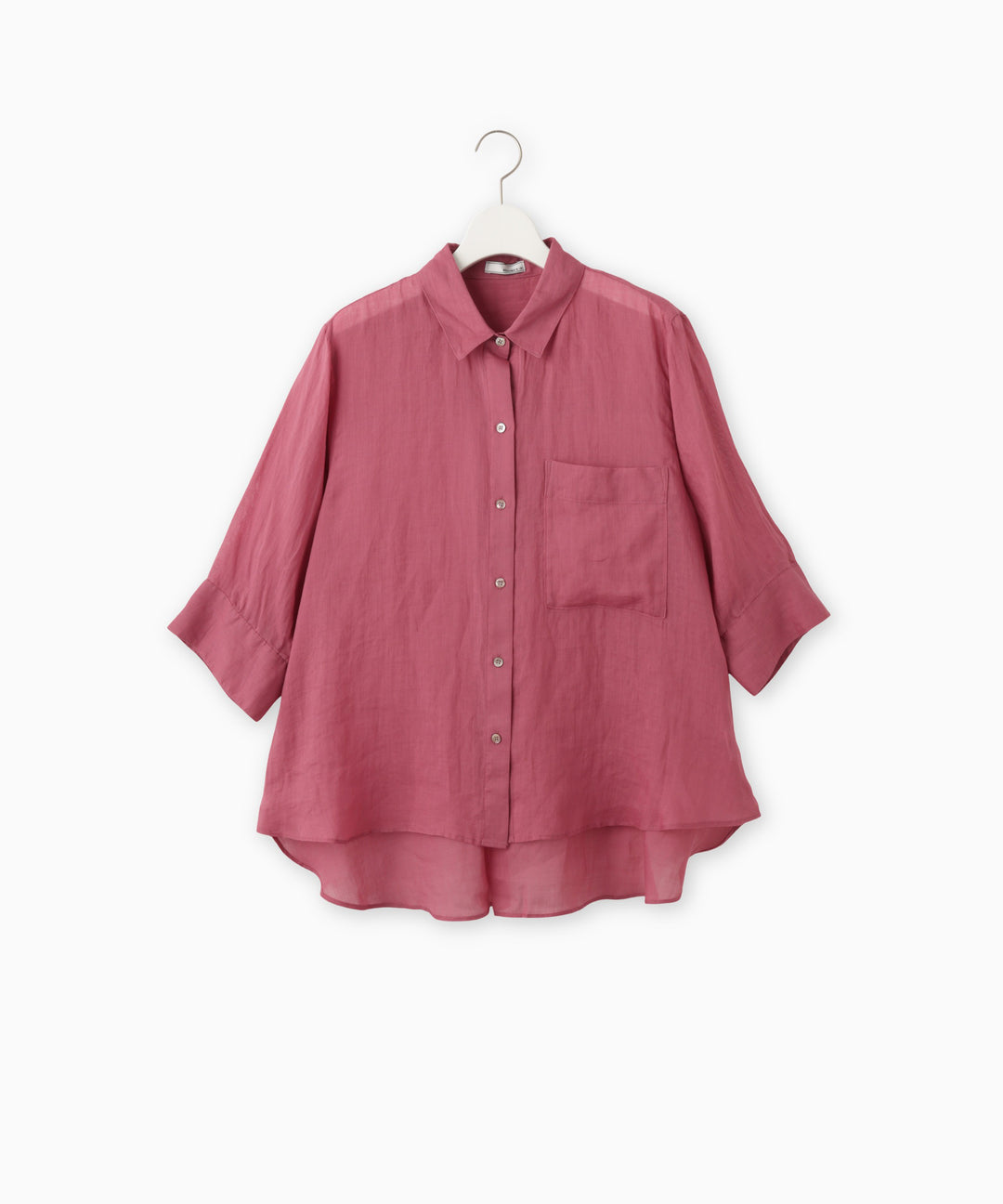 Oversized sheer shirt