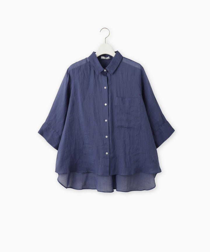 Oversized sheer shirt