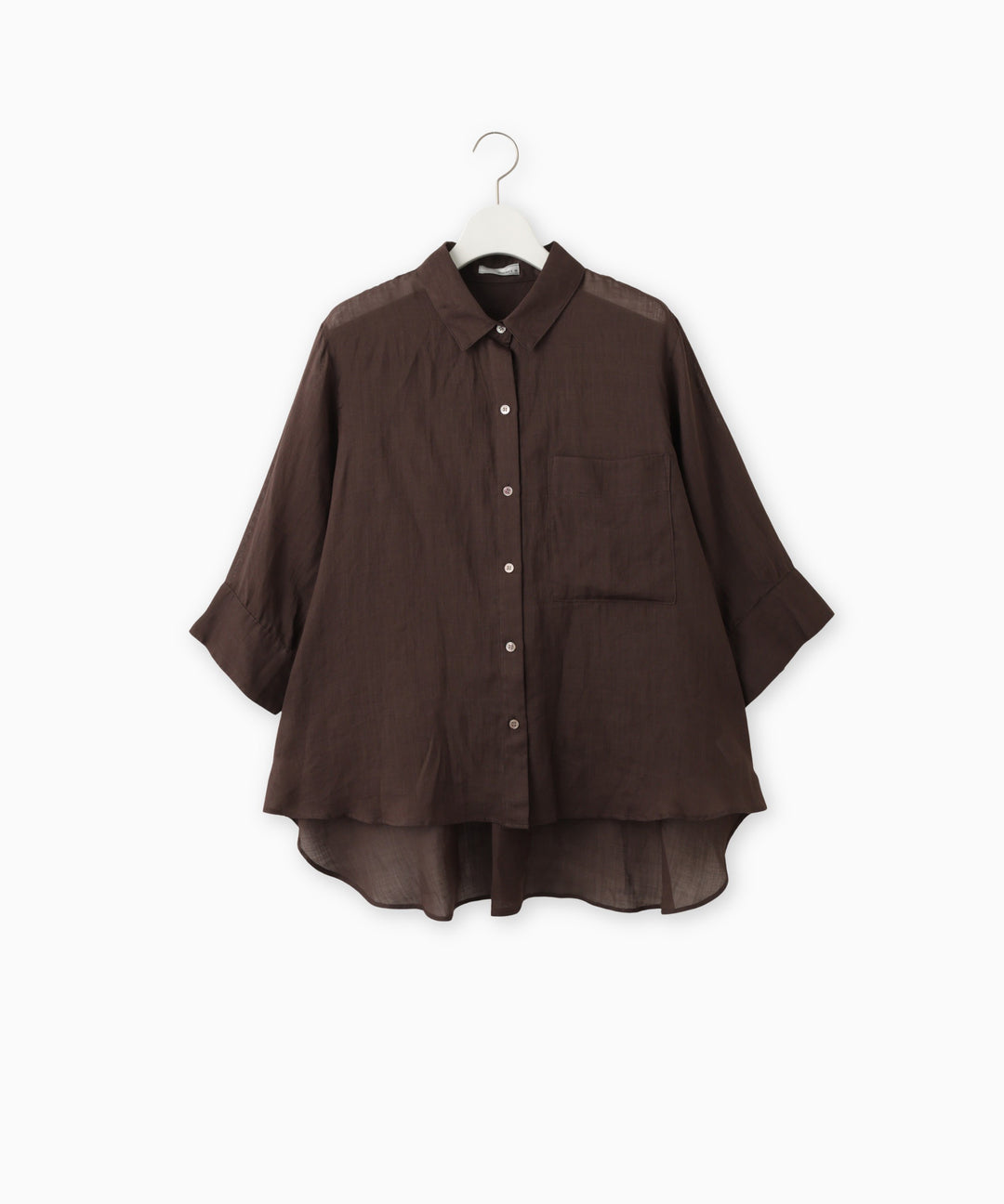Oversized sheer shirt