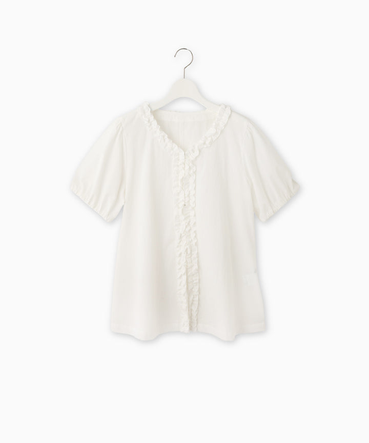 Gathered Frill Blouse